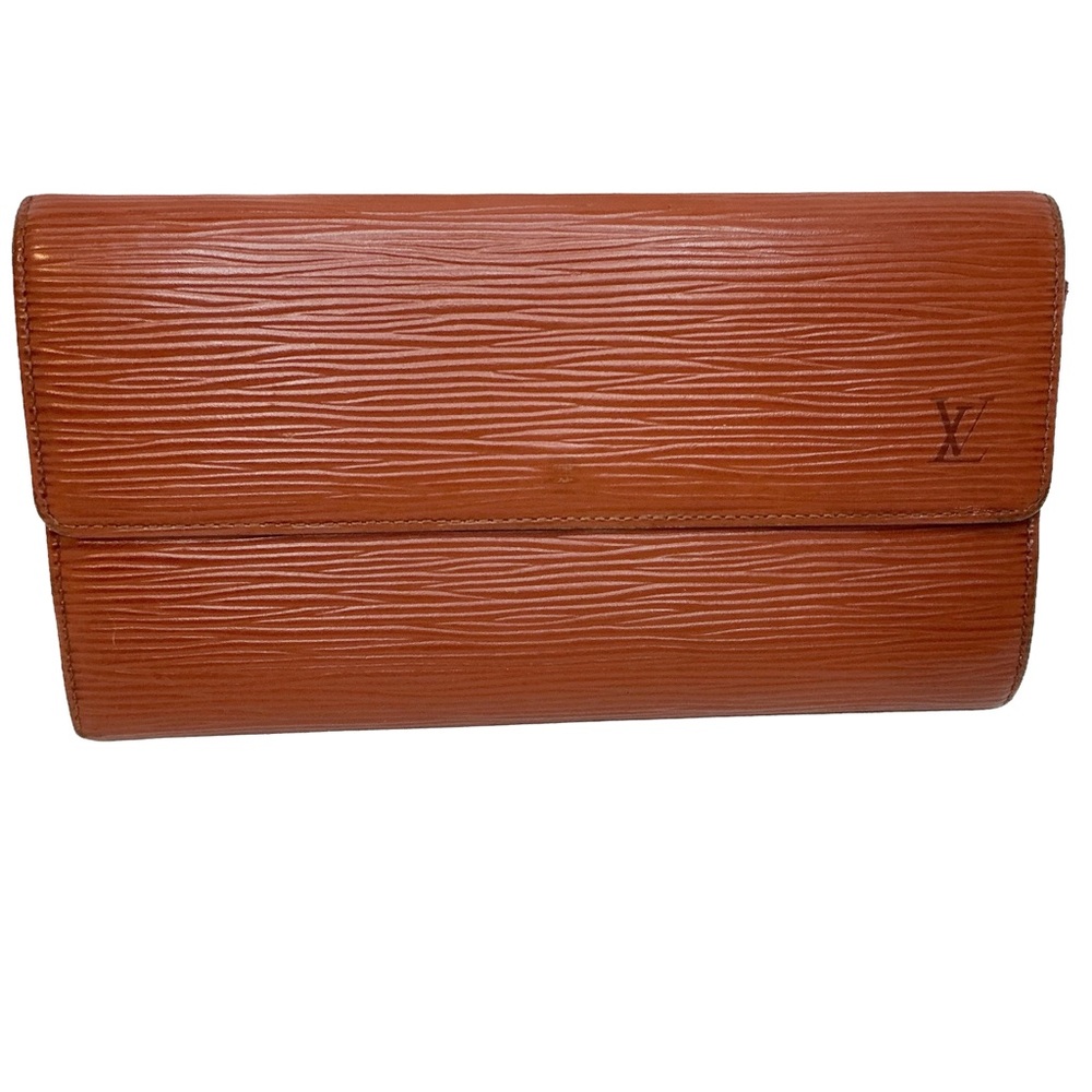Vintage 1996 Louis Vuitton Epi Leather Porte-Tresor Wallet in Chestnut